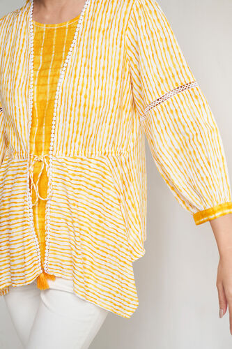 Mustard Tie & Dye Asymmetric Top, Mustard, image 10